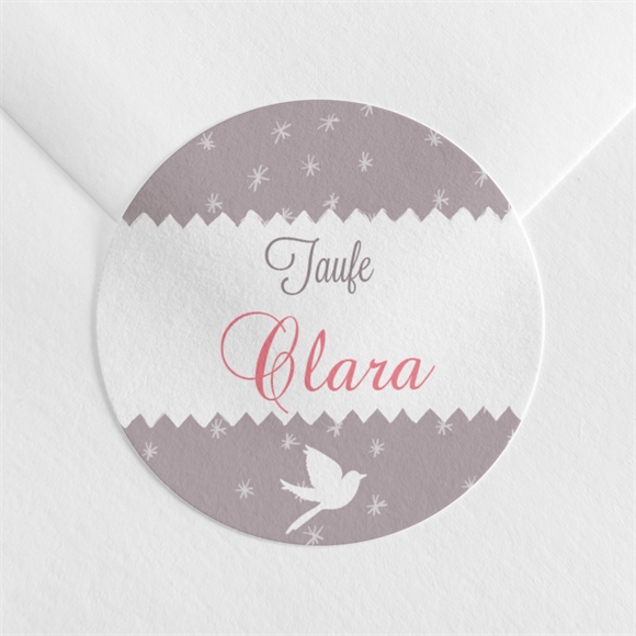 Aufkleber Taufe Vogelgesang Mädchen ref.N360768