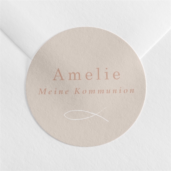 Aufkleber Kommunion Goldener Fisch ref.N360478