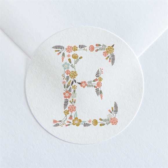 Aufkleber Kommunion Blumensignatur ref.N360130