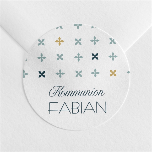 Aufkleber Kommunion Geometrische Blumenmotive ref.N360980