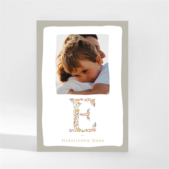 Dankeskarte Kommunion Blumensignatur - Magnet ref.N21097