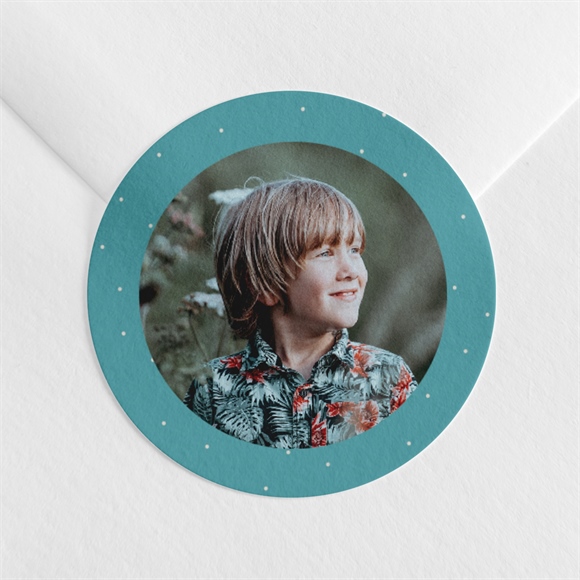 Aufkleber Kommunion Silberner Stern ref.N360558