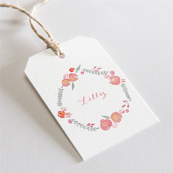 Geschenkanhänger Kommunion Aquarellkranz ref.N291236