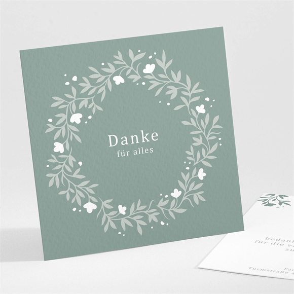 Dankeskarte Kommunion Smaragdprägung ref.N301399