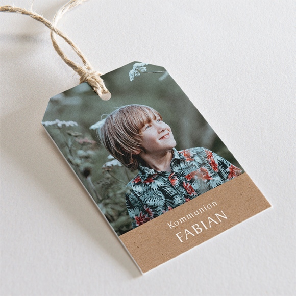 Geschenkanhänger Kommunion Pflanzenillustration ref.N291224