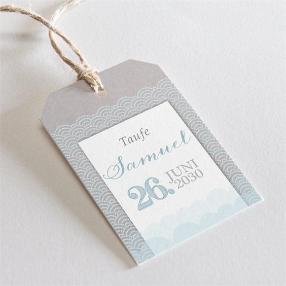 Geschenkanhänger Taufe Matrose in Blau ref.N291185