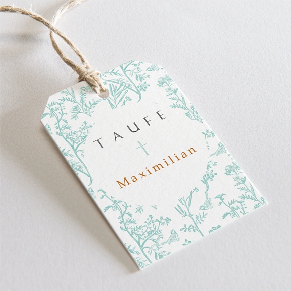 Geschenkanhänger Taufe Vintage Vogel ref.N291182