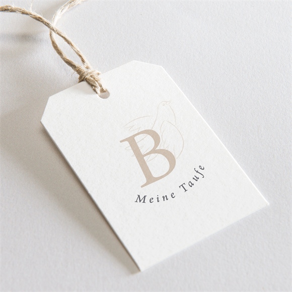 Geschenkanhänger Taufe Goldene Taube ref.N291192