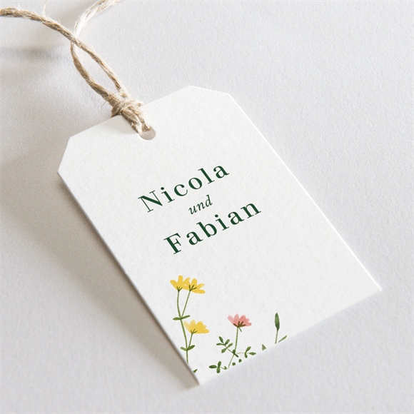 Geschenkanhänger Hochzeit Wilde Blumen ref.N291168