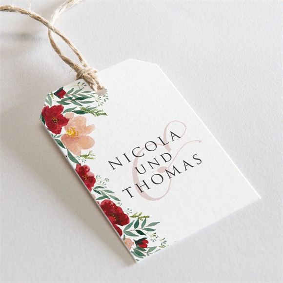 Geschenkanhänger Hochzeit Mohnblumen ref.N291281