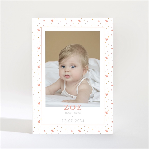 Einladung Taufe subtiles flechten - magnet