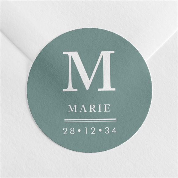 Aufkleber Taufe initial