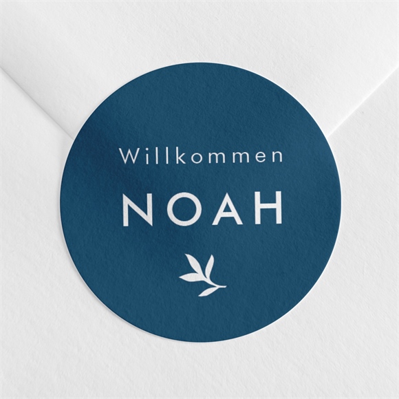 Sticker Geburt Geprägter Blumenkranz ref.N360987