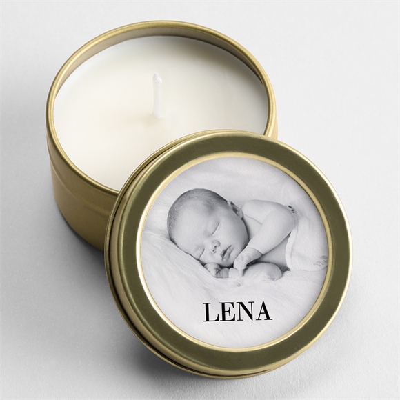 Kerze Geburt Granatapfelrot ref.N3601031