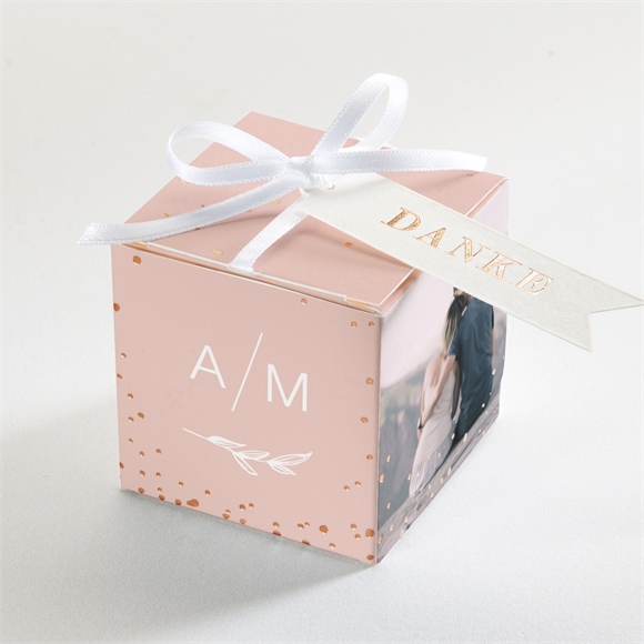 Geschenkbox Hochzeit Zarte Mitteilung - Kupfer ref.N340234