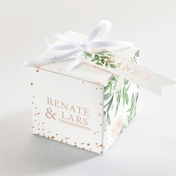 Geschenkbox Hochzeit Frühlingsrosen - Kupfer ref.N340229
