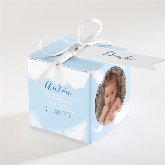 Geschenkbox Taufe Zarte Federn ref.N340432