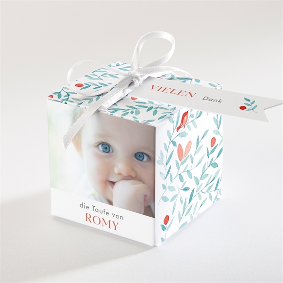 Geschenkbox Taufe Blumenfrische ref.N340469