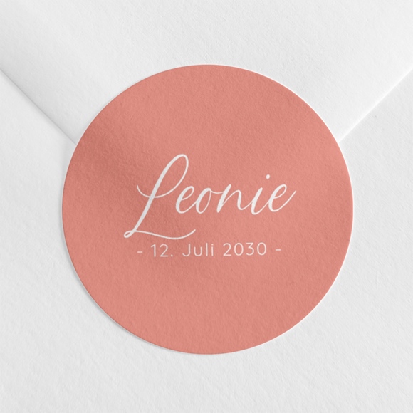 Sticker Geburt Rosafarbener Rahmen ref.N3601007