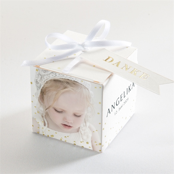 Geschenkbox Taufe Meine Taufe - Gold ref.N340328