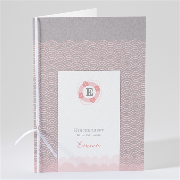 Kirchenheft Taufe Matrose in Rosa ref.N491130