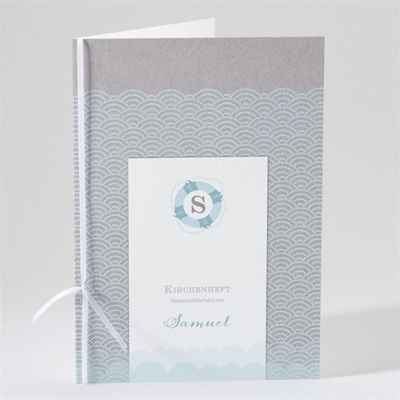 Kirchenheft Taufe Matrose in Blau ref.N491131