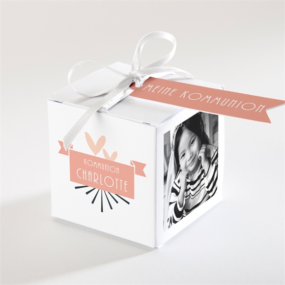 Geschenkbox Kommunion Fotoblock Einladung ref.N340283