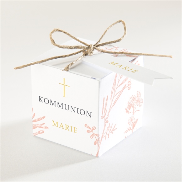 Geschenkbox Kommunion Pflanzendrucke ref.N340267