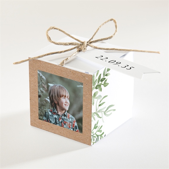 Geschenkbox Kommunion Pflanzenillustration ref.N340254