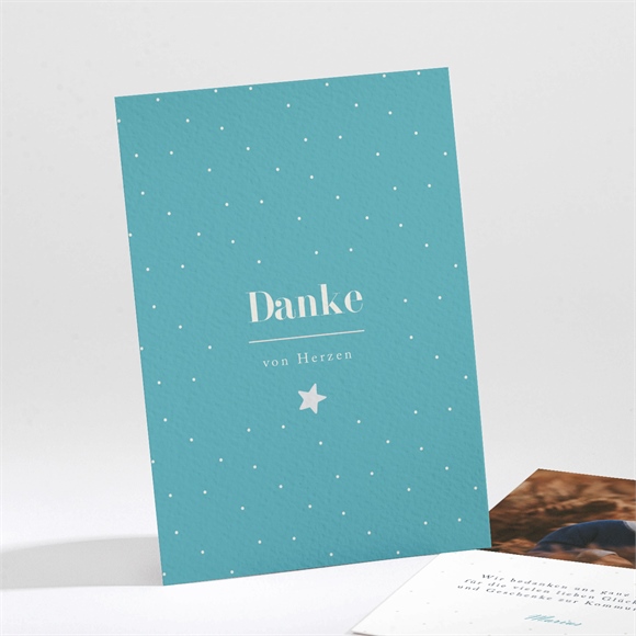 Dankeskarte Kommunion Silberner Stern ref.N211461