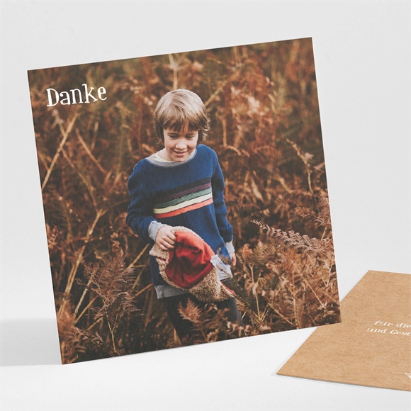 Dankeskarte Kommunion Kraftpapierillustration ref.N301392