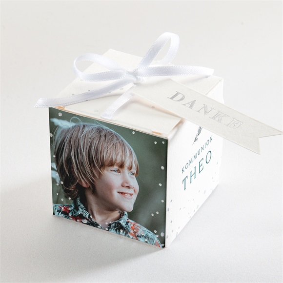 Geschenkbox Kommunion meine krone - silber