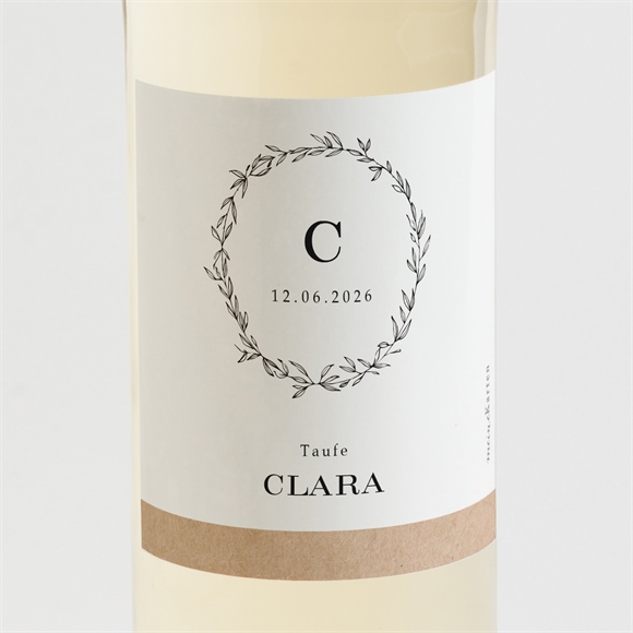 Flaschenetikett Taufe Das Wesentliche ref.N3001603