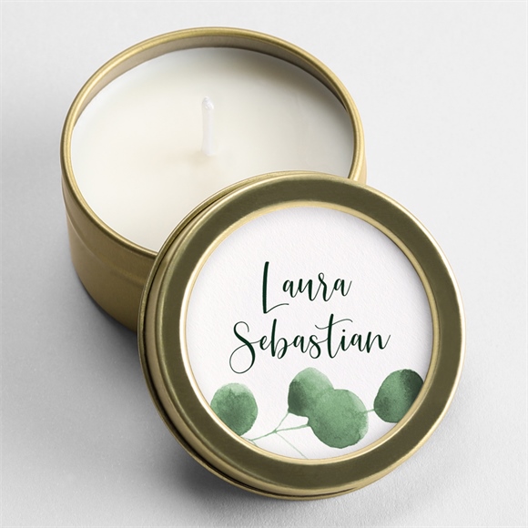 Kerze Hochzeit Eukalyptus ref.N3601125