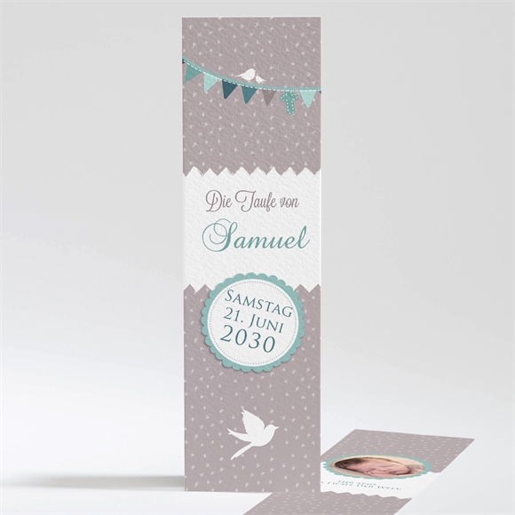 Andenken Taufe Vogelgesang Junge ref.N201261