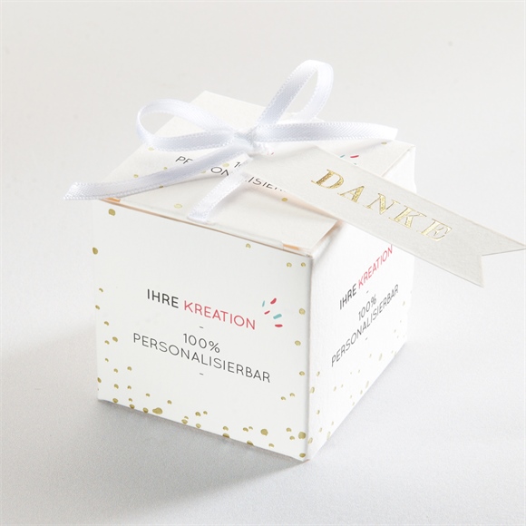 Geschenkbox Taufe Blanco-Geschenkbox - Gold ref.N340400