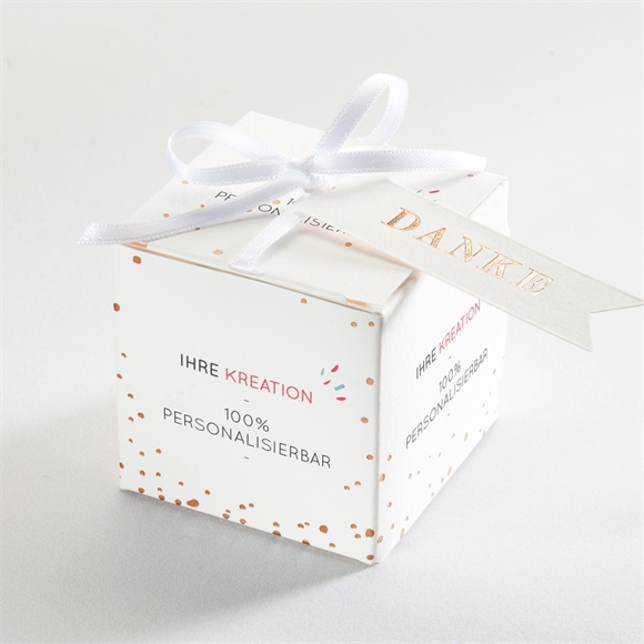 Geschenkbox Kommunion blanco-Kupfer ref.N340505
