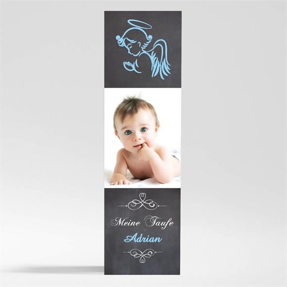 Andenken Taufe Blauer Engel - Magnet ref.N200429