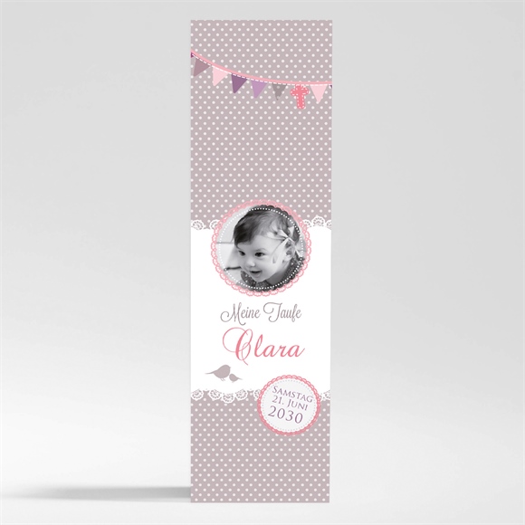 Andenken Taufe Vogelgesang Mädchen - Magnet ref.N200402