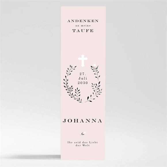 Andenken Taufe Ring der Natur Rosa - Magnet ref.N200369