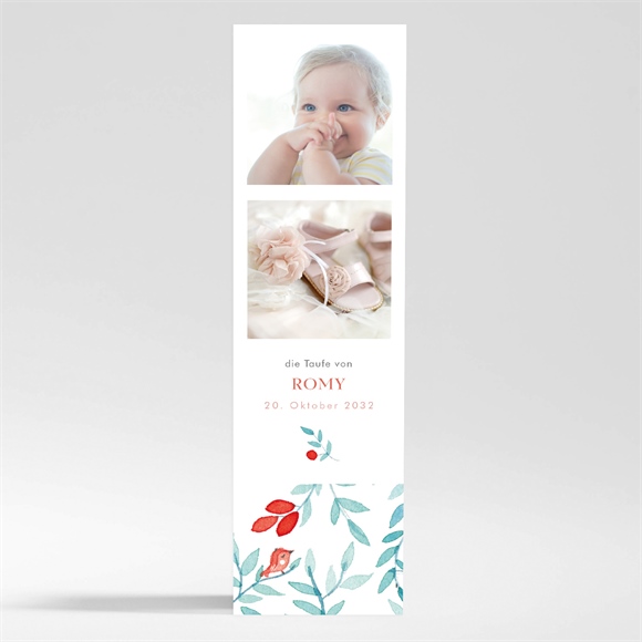 Andenken Taufe Blumenfrische - Magnet ref.N200473