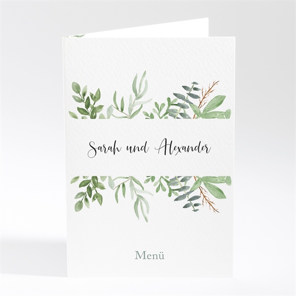 Menükarte Hochzeit Blättertanz ref.N401715