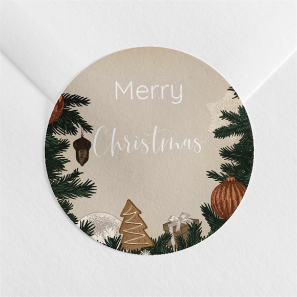 Sticker Weihnachten Tannenzweige ref.N360397