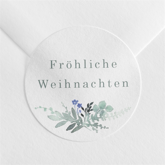 Sticker Weihnachten Aquarellzweig ref.N360427