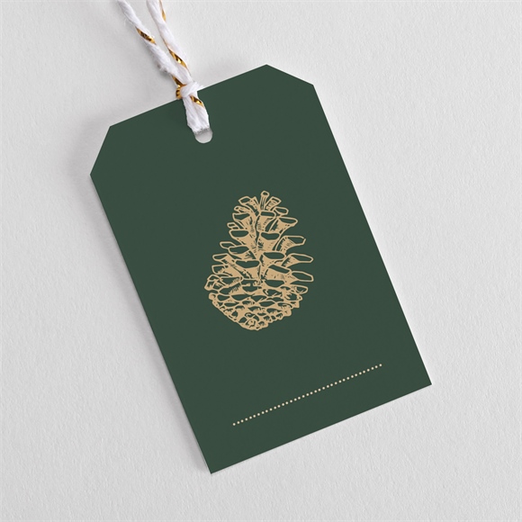 Geschenkanhänger Weihnachten Goldener Tannenzapfen ref.N291325