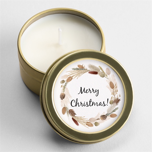 Kerzen Weihnachten Weizenkranz ref.N360442