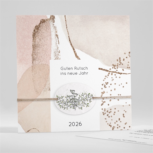 Weihnachtskarte Aquarellakzente ref.N351154