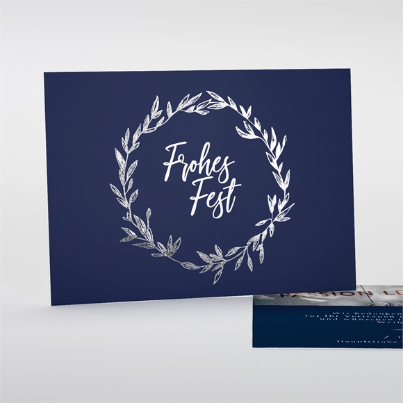 Weihnachtskarte Silberne Krone ref.N18140