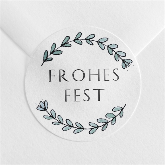 Sticker Weihnachten Blätterzweige ref.N360433