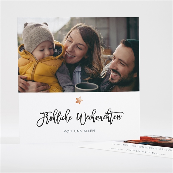 Weihnachtskarte Kupferstern ref.N35198